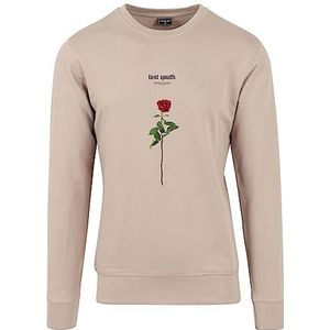 Mister Tee Heren Lost Youth Rose Crewneck, donker zand, M