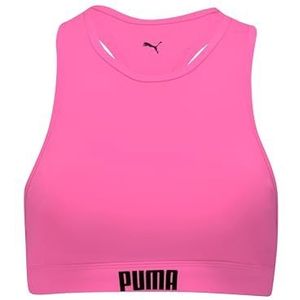 PUMA Swim Women Racerback Swim TOP 1P, fluor-roze, S