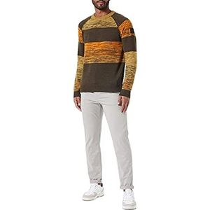 BOSS Heren Knitwear Knitted_Sweater, Dark Green, M