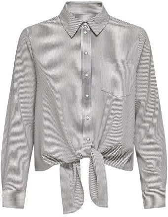 Onllola Life Ls Short Embelis Shirt WVN, wit (bright white), L