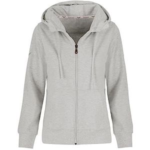 Trigema Damesjas met capuchon, grijs-melange, XS