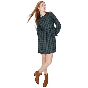 Trendyol Jurk - Marineblauw - Shift, Meerkleurig, 68