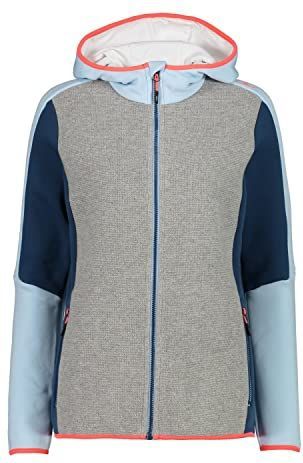CMP Dames stretch fleecejas voor dames met vaste capuchon JACKET