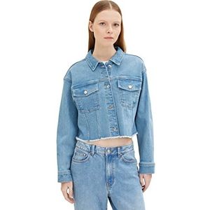 TOM TAILOR Denim Dames Jeansjas 1035872, 10151 - Light Stone Bright Blue Denim, L