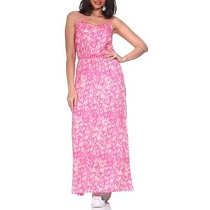 ONLY Dames jurk Onlnova Life VIS Strap Maxi Dress AOP, shocking pink, 34