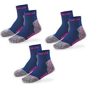 Black Crevice - Trekkingsokken - Navy/Fuchsia - 3 Paar - Temperatuurregulerend en Ademend