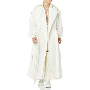 maison blanche Trenchcoat met lange mouwen voor alle geslachten, Gebroken Wit, 30