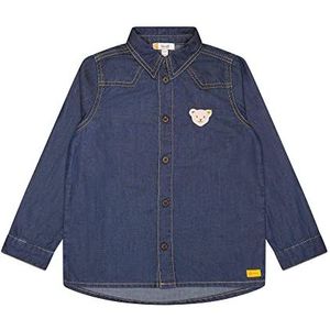 Steiff Overhemd met lange mouwen voor jongens, blue indigo, 104 cm