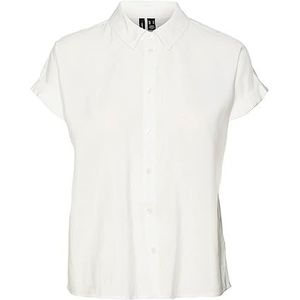 VERO MODA VMGRACE SS Shirt WVN GA NOOS Blouse, Iers Cream, S, Irish Cream, S