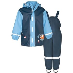 Playshoes Tweedelig regenpak, modderpak, waterdicht, Bouwplaats, 104
