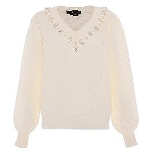 faina Dames gebreide jas 110301-013FA010, WOLLWISS, M/L, wolwit, M/L