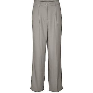 NOISY MAY Nmdrewie Hw Straight Pants Ko Curve broek voor dames, titanium, 44