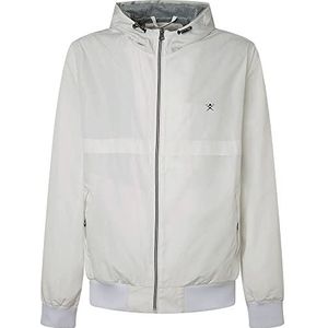 Hackett London Heritage Windbreaker Jas, Kleur: wit, L
