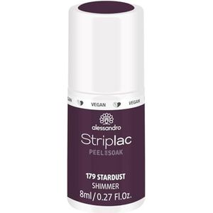 alessandro Striplac Peel or Soak - Vegan Stardust - LED-nagellak in rode metallic shade - voor perfecte nagels in 15 minuten, 8 ml