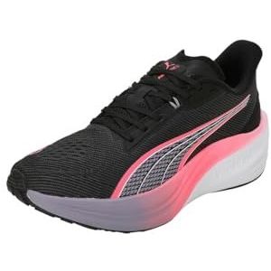 PUMA Unisex Darter Pro Road hardloopschoen, Puma Zwarte zonsondergang gloed bleke pruim, 36 EU