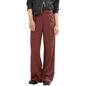 TOM TAILOR Denim Dames Tailored Palazzo broek 1034183, 12991 - Bitter Chocolate, M