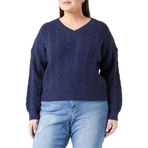 baradello Dames gebreide trui 39420062-BA01, Marine, XL/XXL, marineblauw, XL/XXL