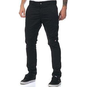 Dickies Heren Skinny Straight Fit Double Knee Wor broek, zwart, 30W 30L UK, Zwart, 30W / 30L