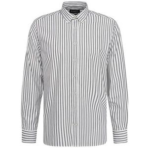 Bugatti - Overhemd - Marine - Lange Mouwen - Streepprint