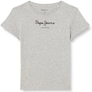 Pepe Jeans Wenda T-shirt voor meisjes en meisjes, Grijs (Grijs Marl), 12 jaar