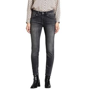 Jeans - Donkergrijs - Katoenmix - Slim Fit - Met Achterzakken