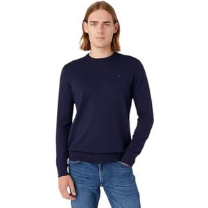 Wrangler Herensweater met ronde hals, Donkerblauw, 3XL