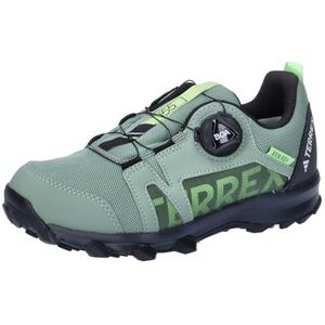 adidas Unisex Terrex Agravic Boa R.rdy K Track Schoen, Zilver Groene Kern Zwart Groen Spark, 4.5 UK Child