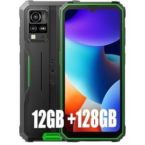 Blackview BV4800 Pro 12Go+128Go Telephone Portable Incassable 2024, Android 14 Téléphone Débloqué, 5180mAh, 13MP+5MP, 6.56"" HD+ Smartphone Incassable Etanche, Dual 4G LTE,GPS,NFC,OTG,FM, Vert