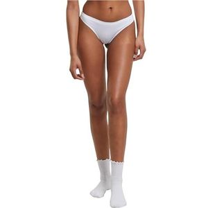 Urban Classics Dames TB7669B-Dames Bonded Tanga 3-Pack Underwear, Wit + Wit + Wit, M, wit + wit + wit, M