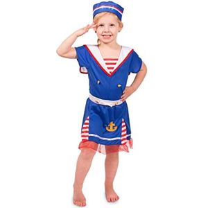 Folat 63209 - Sailors shirt meisjes, 2-delig, maat M, blauw