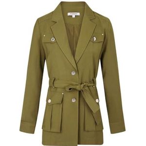 Morgan - Loose Jacket - Blazer - Khaki Green - Lenzing Ecovero Viscose