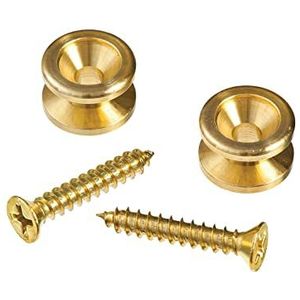 Planet Waves PWEP302 2 Solid Brass Gitaar Strap End Pins Messing
