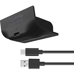 Speedlink PULSE X Play & Charge Kit - Powerbank met bevestiging voor Xbox Series X/S-controllers, een extra 8 uur speeltijd, zwart