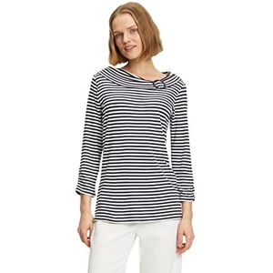 Betty Barclay T-shirt voor dames, donkerblauw/crème, 38