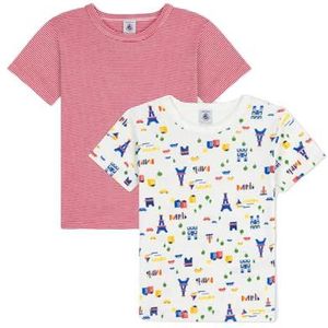 Petit Bateau T-shirt voor kinderen, katoen, lange mouwen, bedrukt met Parijs, Variant 1:, 24 Maanden