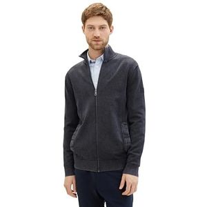 TOM TAILOR Gebreid herenvest, 10668 - Sky Captain Blue, L