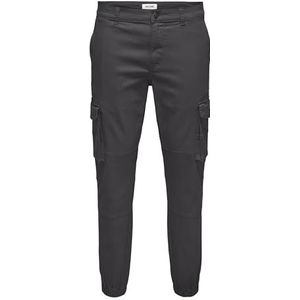 ONSCARTER Life Cargo Cuff 0013 Pant NOOS, Grijs pinstripe, 31W / 32L