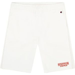 Champion x Stranger Things bermuda-shorts, wit, maat S, uniseks