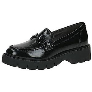 CAPRICE 9-24708-41 instappers voor dames, Zwarte Naplak, 39 EU