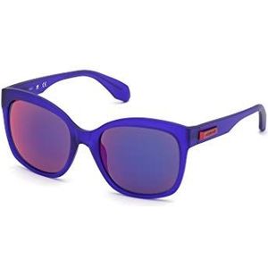 adidas zonnebril voor dames, Mat paars/blauw spiegel