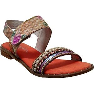 Laura Vita Flcorenceo 01 Peeptoe sandalen voor dames, oranje, 39 EU