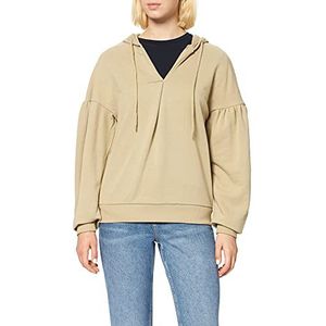 NA-KD Sweatshirt met knoopdetail voor dames, Oranje, XL