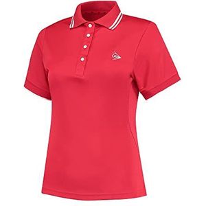 Dunlop Dames Club Dames Polo Shirt, Rood, XL, rood, XL