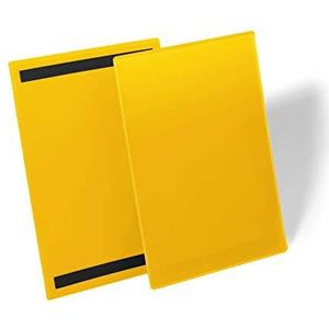 Durable 174404 Magnetische documenthoes A4 staand, verpakking 50 stuks, geel
