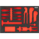 ViGOR - 2-componenten Zacht Schuim Inzetstukken - Rood - Antislip - Voor Gereedschappen