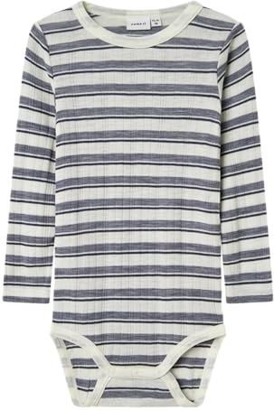 Merino Wol - Romper - Lange Mouwen - Drukknoopsluiting