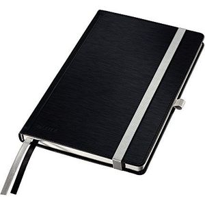 LEITZ Style notitieboek met harde kaft, A5, zwart satijn