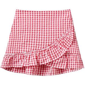 United Colors of Benetton Rok voor meisjes en meisjes, Rood, 130 cm