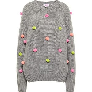 Tweek Gebreide damestrui, grijs, meerkleurig., XS/S