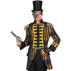 Widmann 49620 49620 Steampunk Parade-Frack, Garde-Uniform, Timepunk, Spacepunk, kostuum, carnaval, themafeest, heren, meerkleurig, XXL